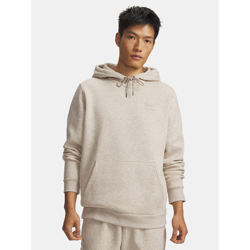 Under Armour MMikina UA Essential Fleece Hoodie-BRN - Pánské