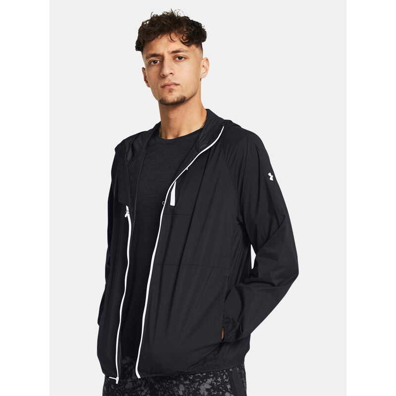Under Armour Bunda LAUNCH LIGHTWEIGHT JKT-BLK - Pánské
