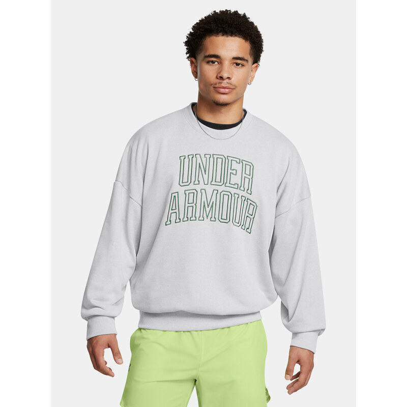 Pánská mMikina Under Armour UA Icon HWT Terry OS Crew-GRY -