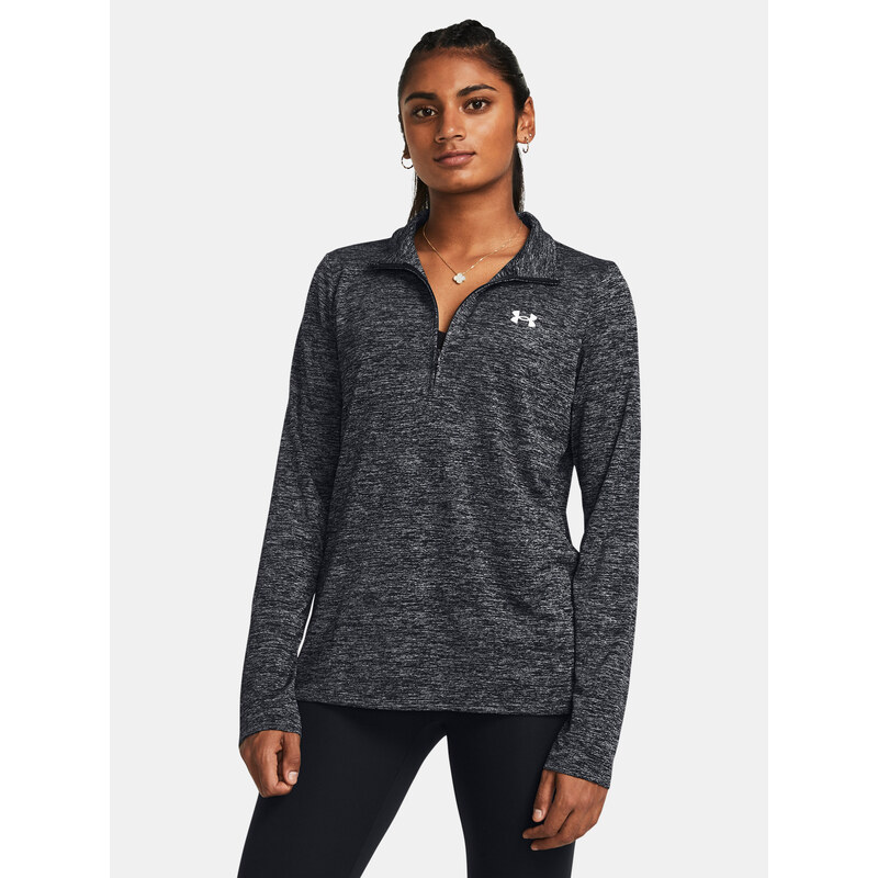 Under Armour Tričko Tech 1/2 Zip- Twist-BLK - Dámské 92892386