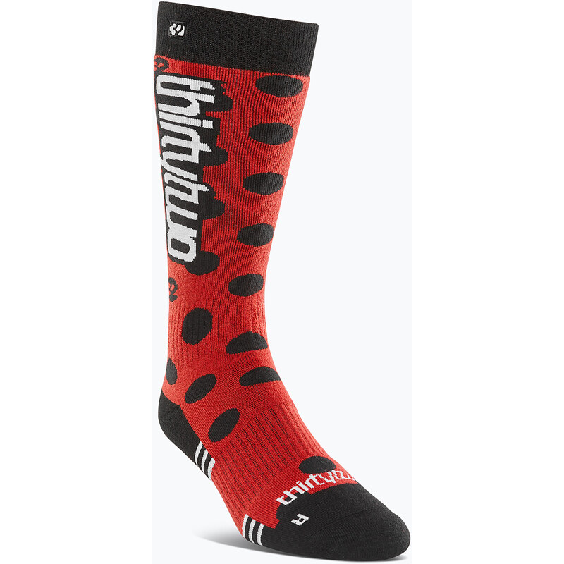 Dámské snowboardové ponožky ThirtyTwo Merino red/black 111156108