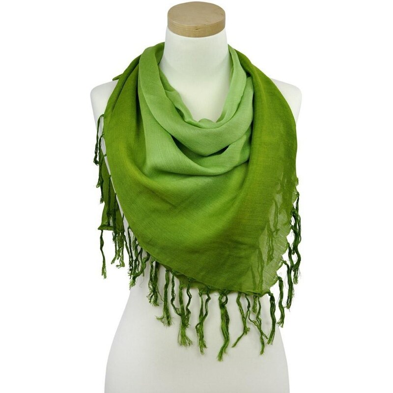 Import Import Stínovaný šátek zelený