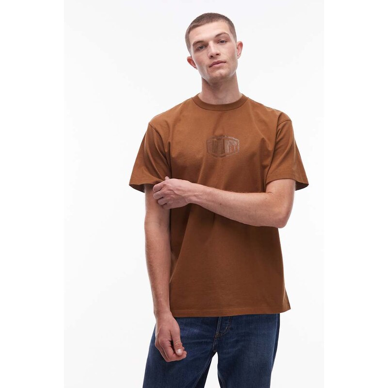 Carhartt WIP four star script Relaxed fit t-shirt in brown