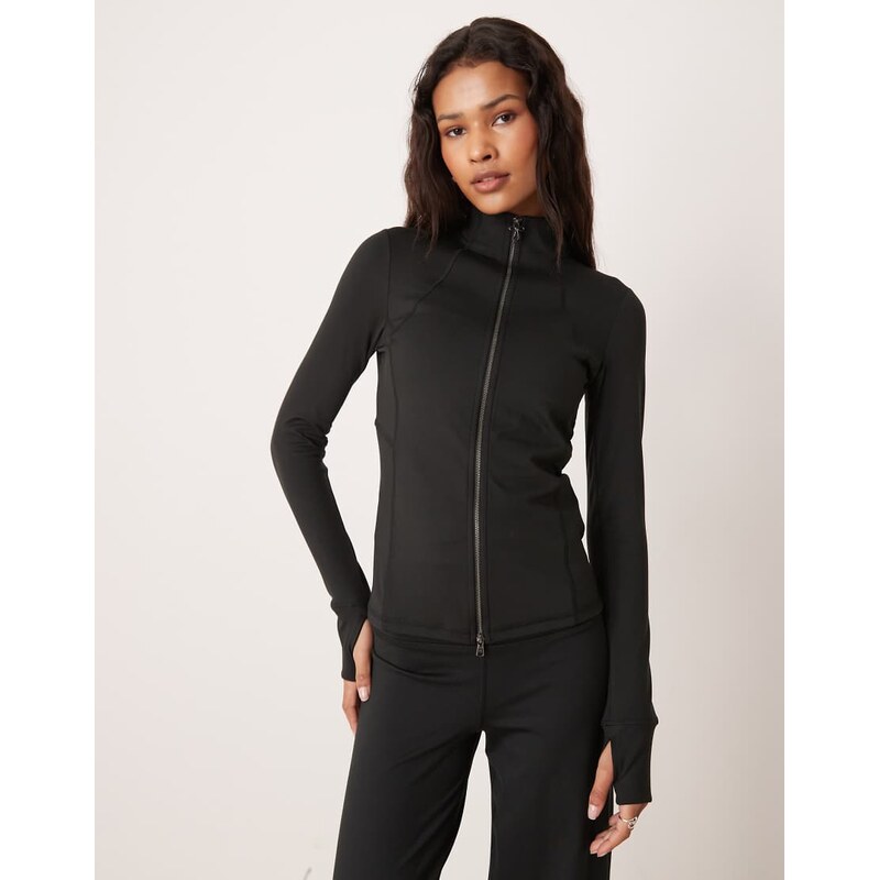 Hollister Gilly Hicks high neck snatched waist jacket co-ord in