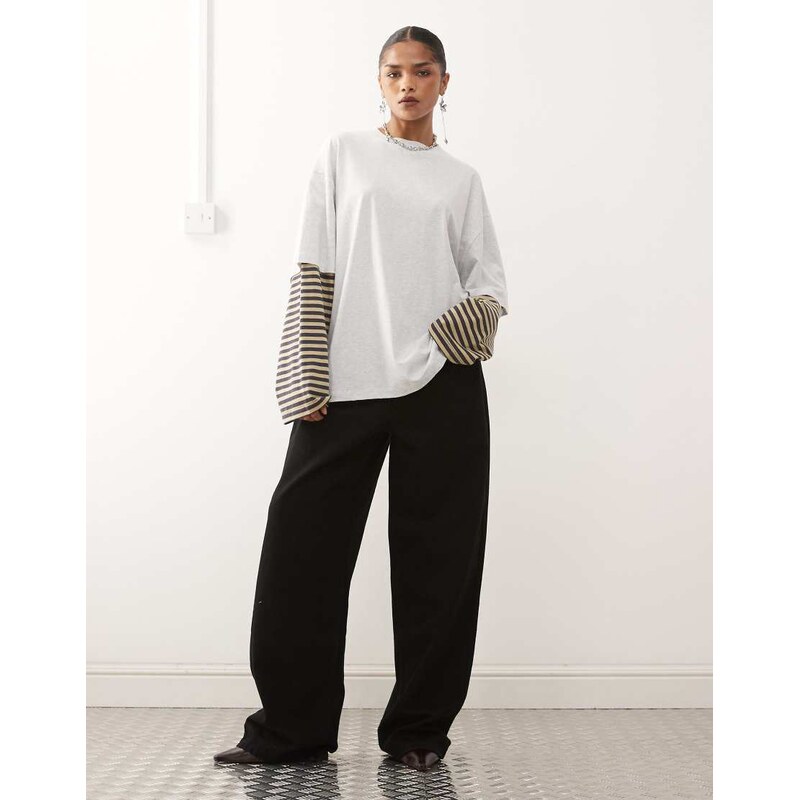 Lioness exclusive Bloom 2 in 1 oversized t-shirt and striped long 111148887