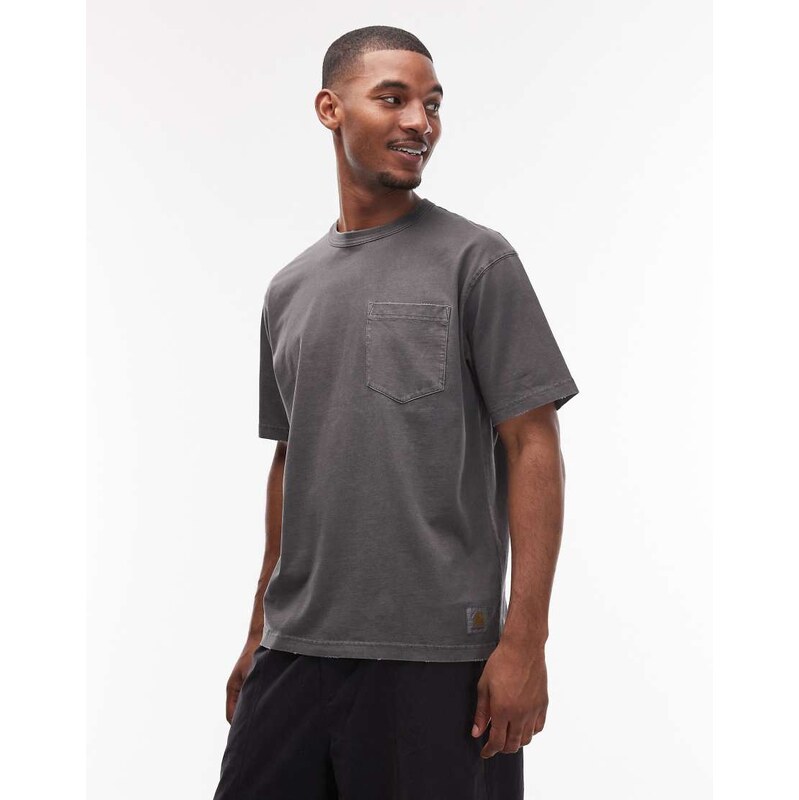 Carhartt WIP torion oversized t-shirt in washed black