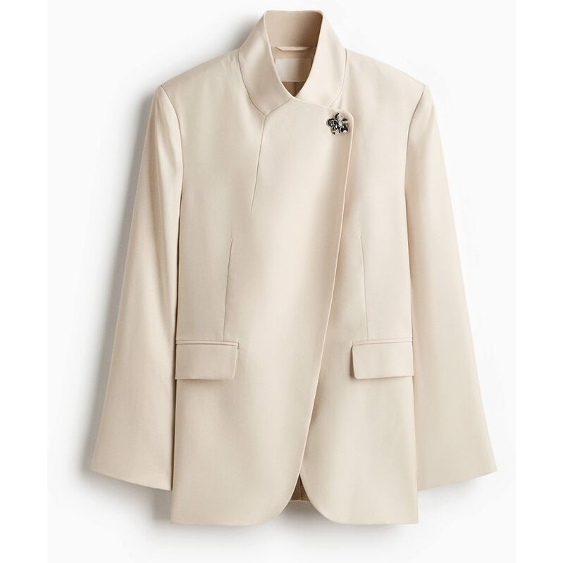 H&M - Zavinovací sakos broží - béžová 111146616