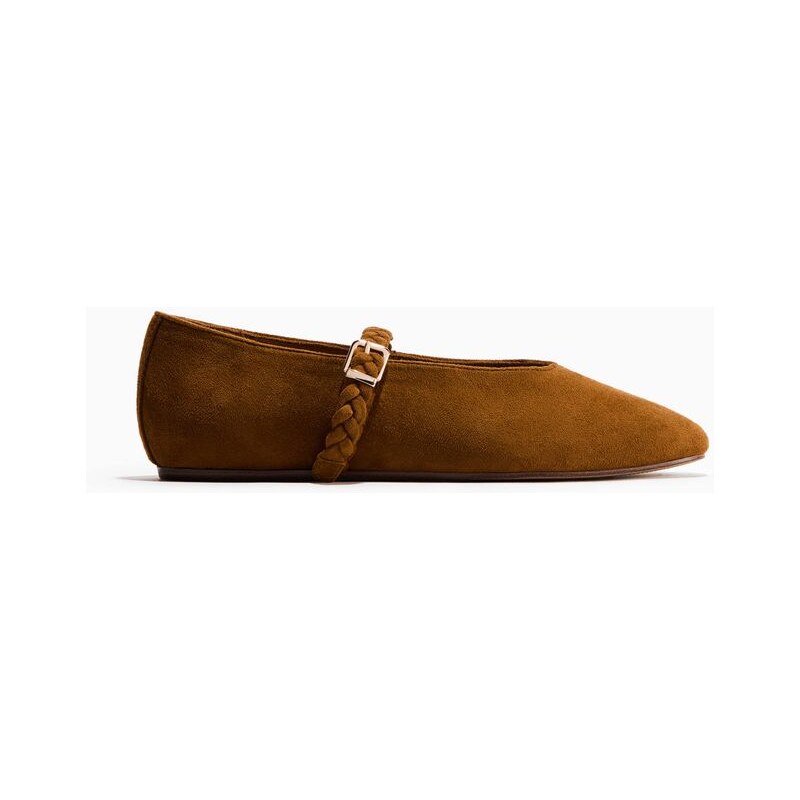 H&M - Balerínky Mary Jane - žlutá 111146689