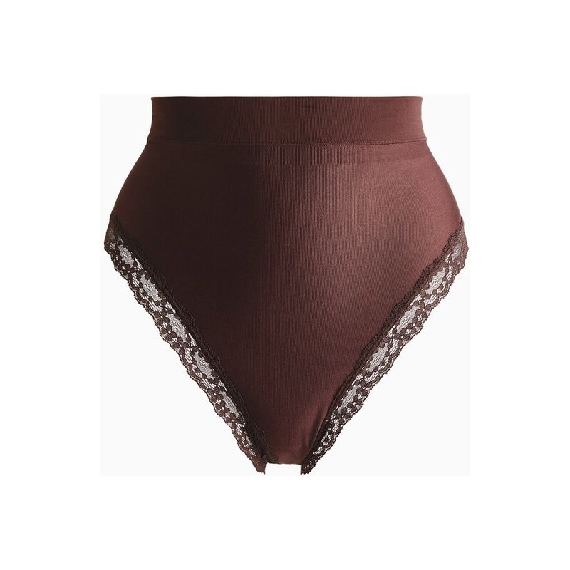 H&M - Kalhotky Brazilian Light Shape - hnědá 111146708