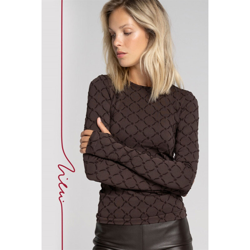 GATTA BODYWEAR Bezešvá halenka s monogramem 111148005