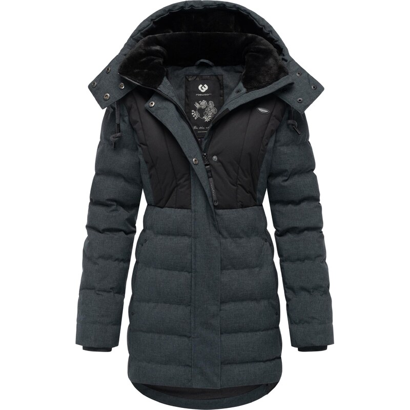 Ragwear Zimní parka Ashanta tmavě šedá / černá 98144857