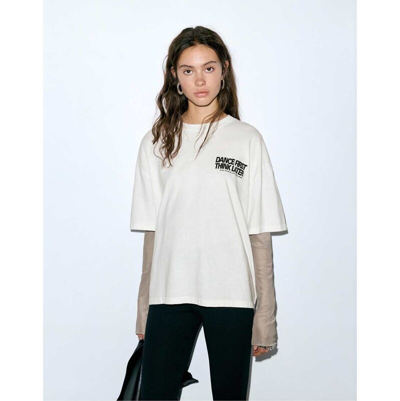 Pull&Bear Short sleeve top in ice-White 111155900
