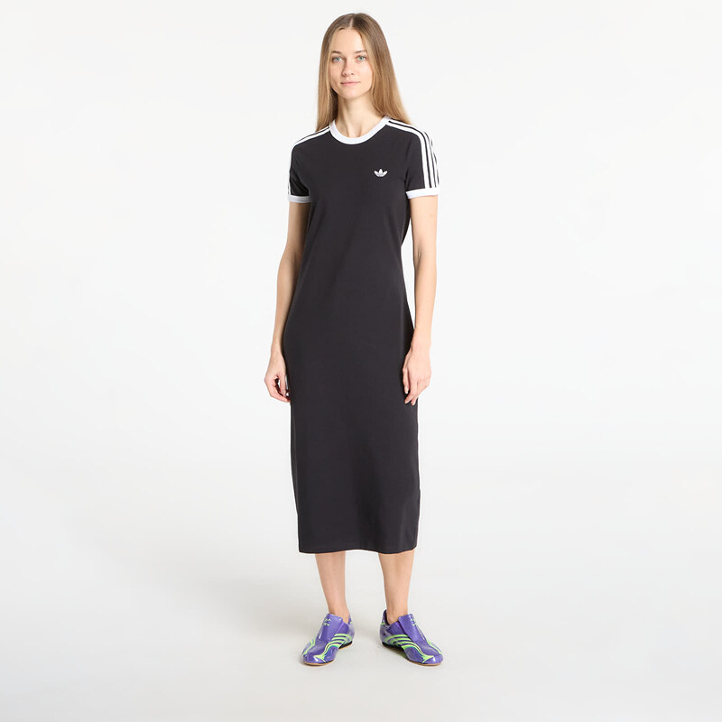 adidas Originals Šaty adidas 3 Stripes Dress (Slim) Black/ White L 111155478