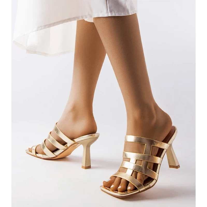 D/CEO marka niezdefiniowana Gold stiletto mules 111156203