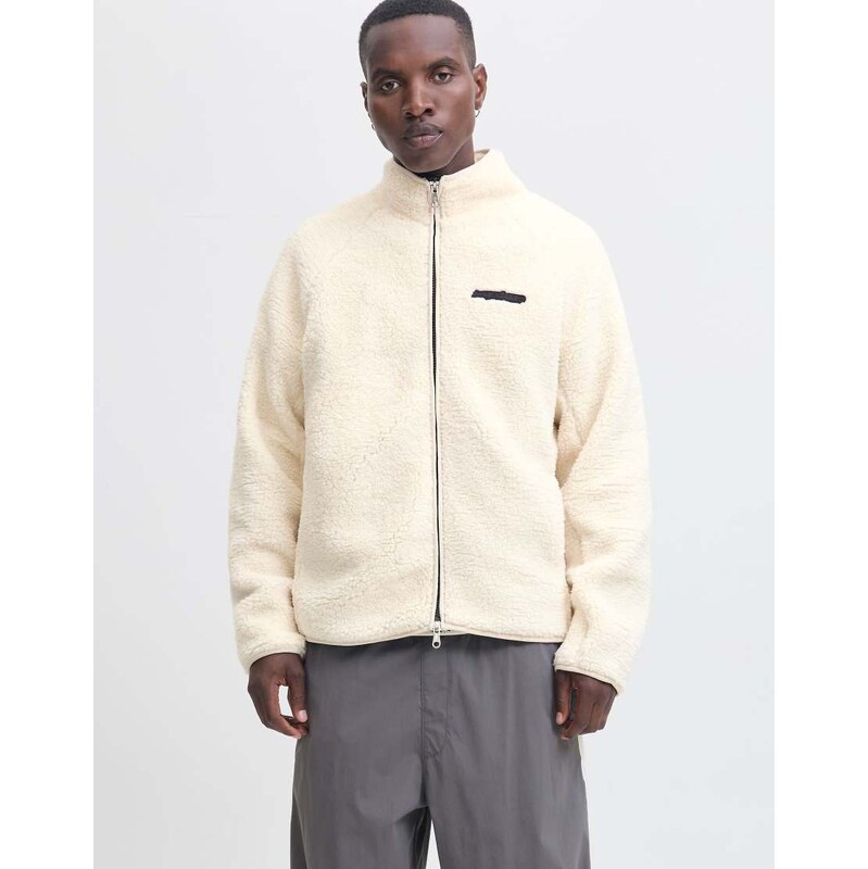 Jack & Jones Teddy jacket in moonbeam-Grey