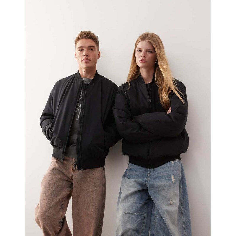 Champion unisex bomber jacket in black
