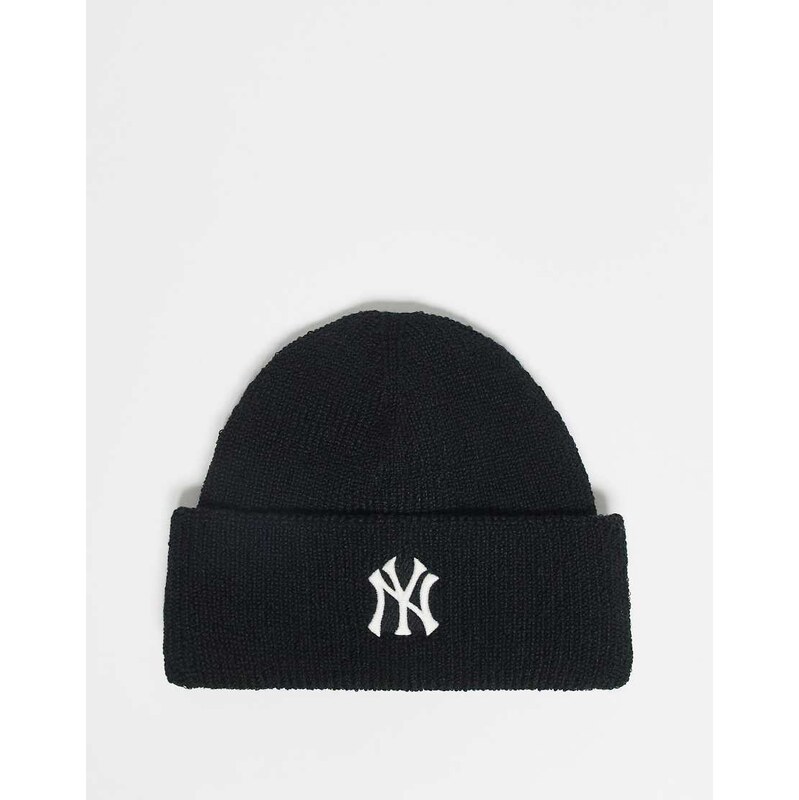 47 Brand NY Yankees ribbed cuff knit beanie in black 111168268