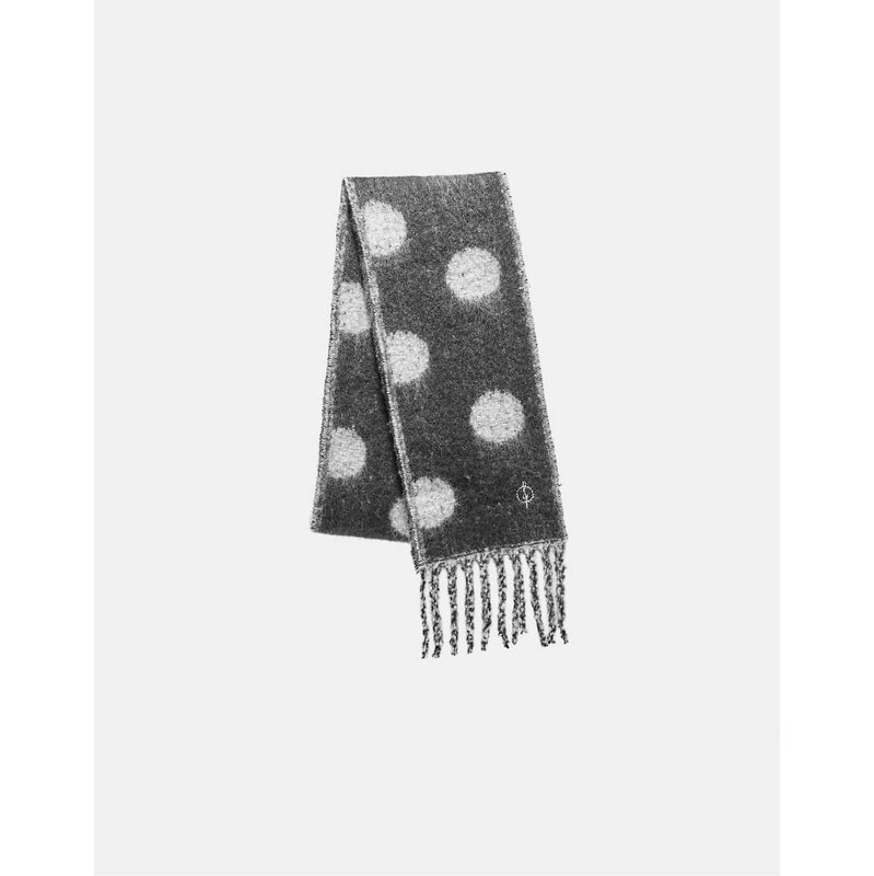 Stradivarius Polka dot scarf in black 111168326