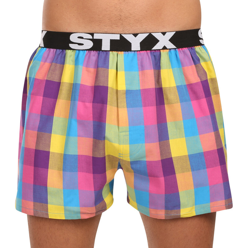Pánské trenky Styx sportovní guma vícebarevné (B0104)