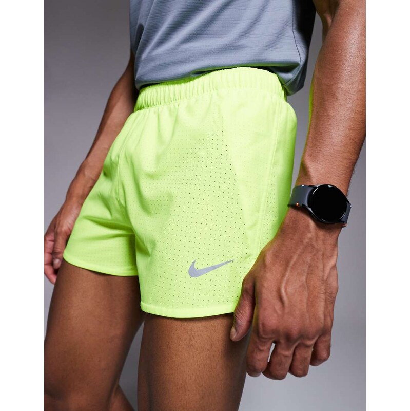 Nike Running Fast Dri-FIT brief-lined 3 inch shorts in neon