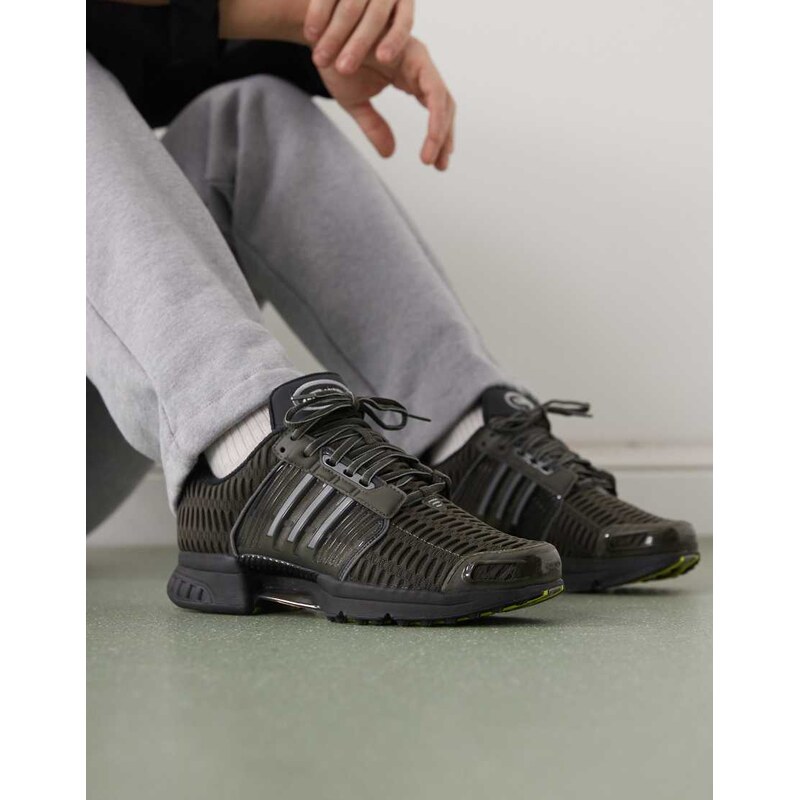 adidas Originals Climacool trainers in dark green and black