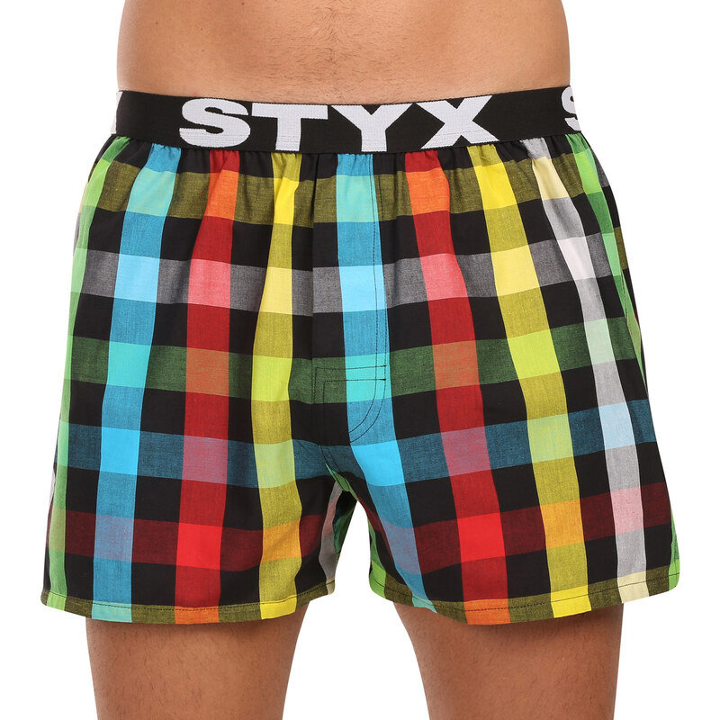 Pánské trenky Styx sportovní guma vícebarevné (B0106)