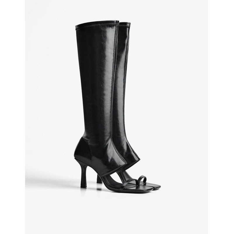 Bershka High-heel sandals in black 111179933