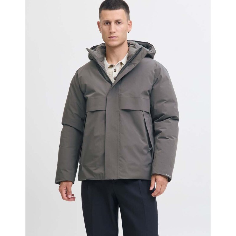 Jack & Jones Padded jacket in volcanic ash-Grey