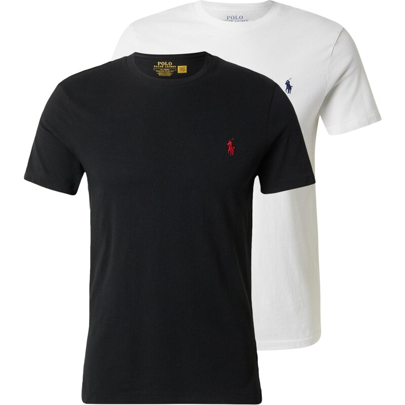 Polo Ralph Lauren Tričko černá / bílá