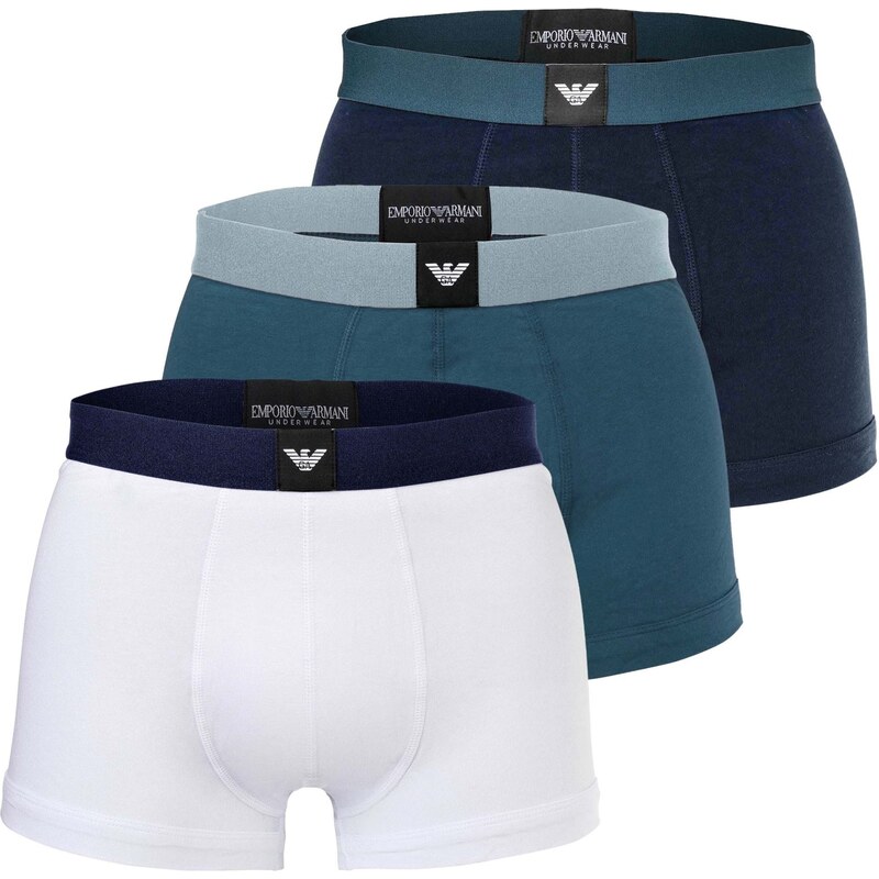 Emporio Armani Boxerky námořnická modř / petrolejová / černá /
