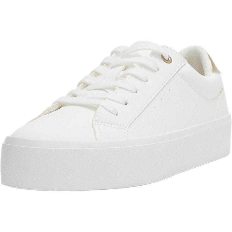 Pull&Bear Tenisky zlatá / bílá 111175540