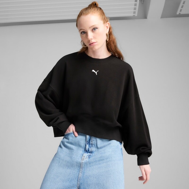 Puma Wardrobe Essential Over-Oversized Crew TR black
