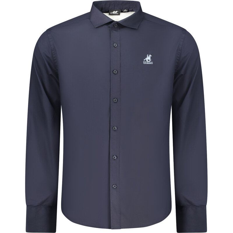 U.S. GRAND POLO EQUIPMENT & APPAREL Pánská jednobarevná slim fit