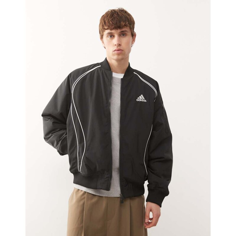 adidas Originals Teamgeist padded jacket in black 115505342
