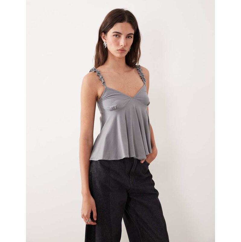 Motel Sable floaty top in grey