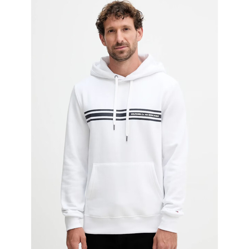 Tommy Hilfiger pánská bílá mikina