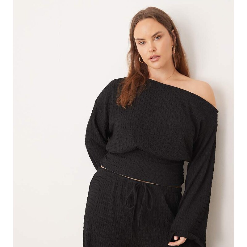 ASOS Curve ASOS DESIGN Curve co-ord textured cinched waist one 111190417