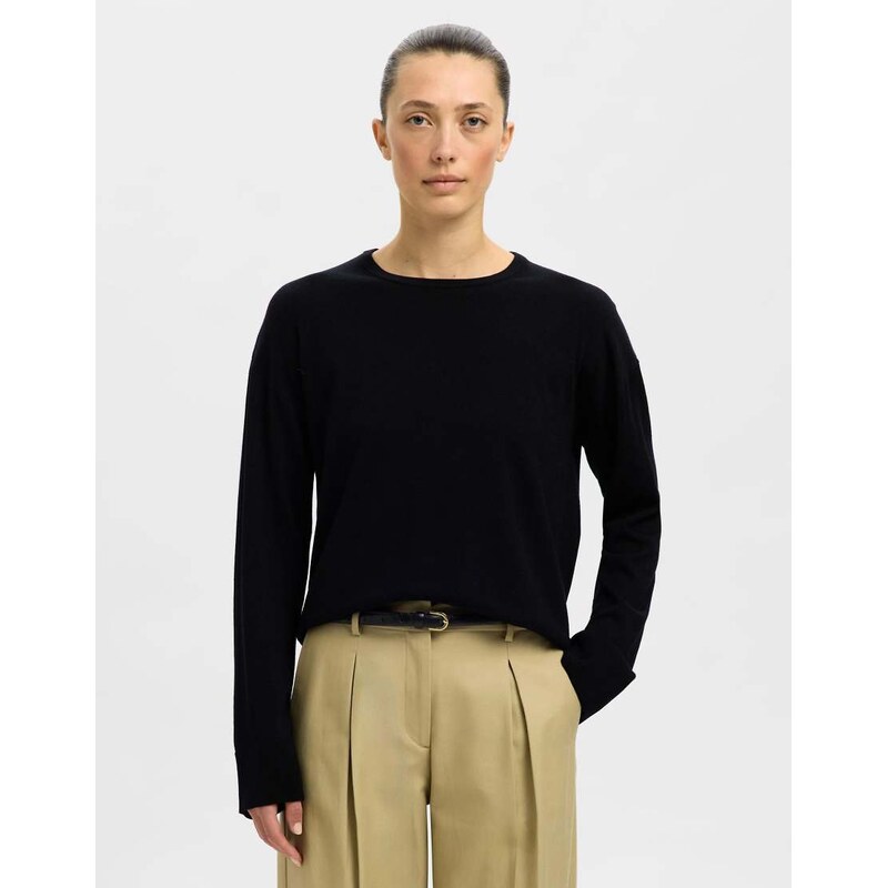 Selected Pullover in black 115505421