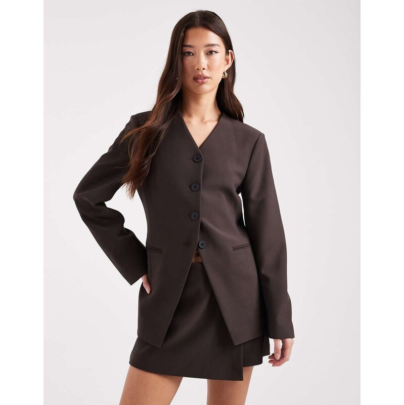 ONLY structured blazer co-ord in brown