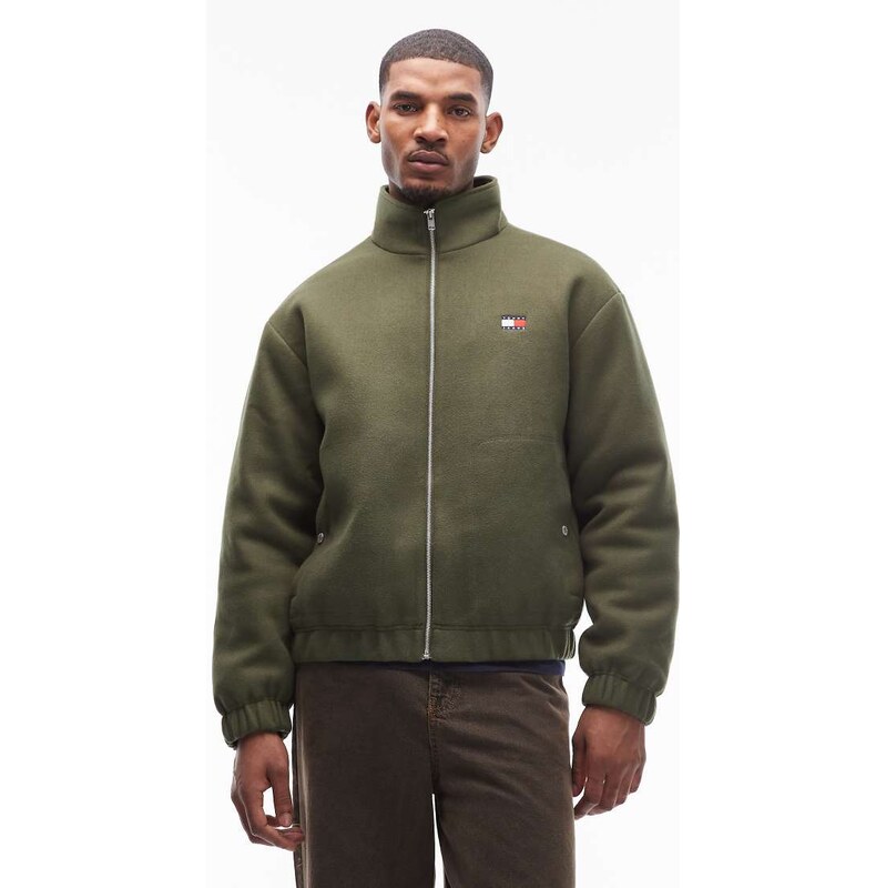 Tommy Jeans essential wool padded jacket in green