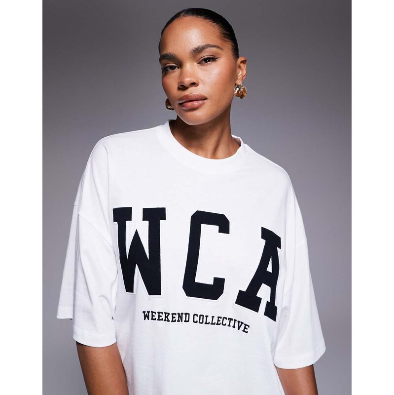 ASOS Weekend Collective Weekend Collective Icon oversized t-shirt with 115516438
