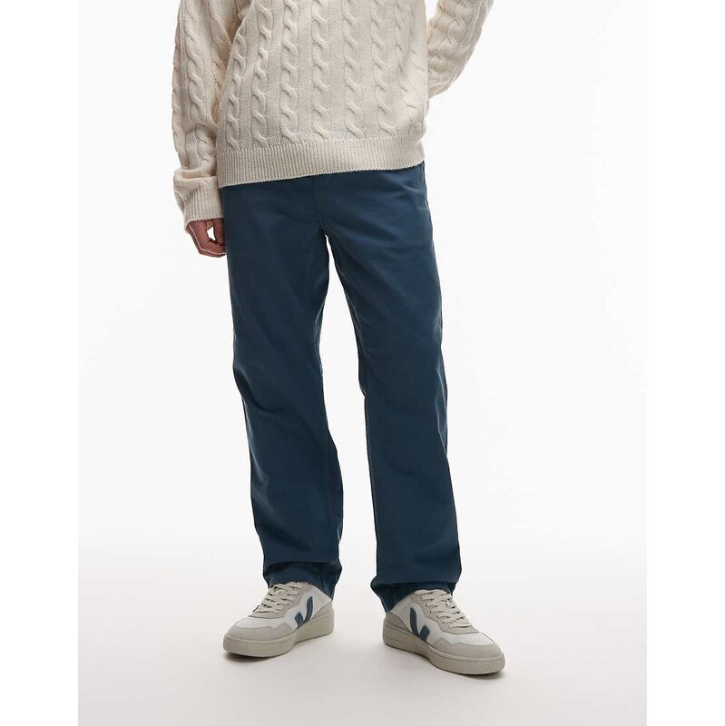 Carhartt WIP flint tapered trousers in pale blue