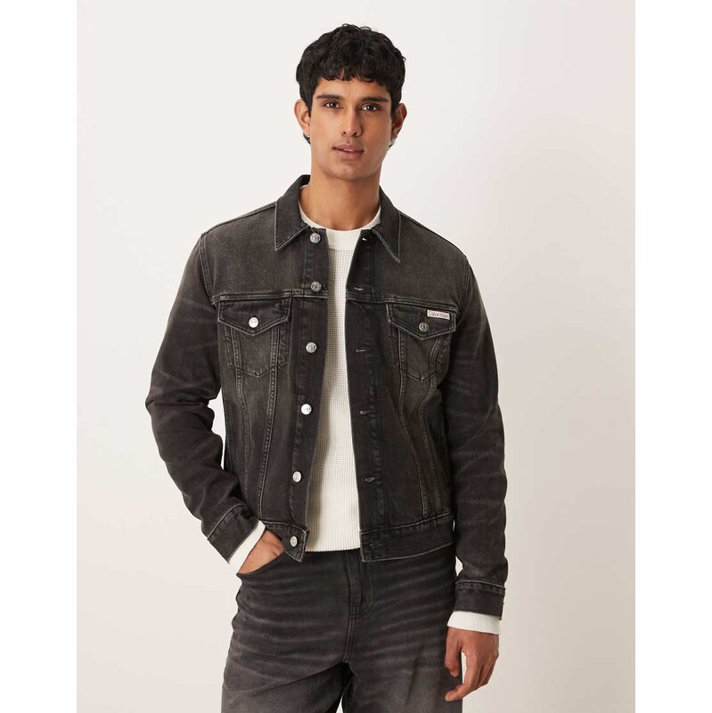Calvin Klein Jeans classic denim jacket in washed black