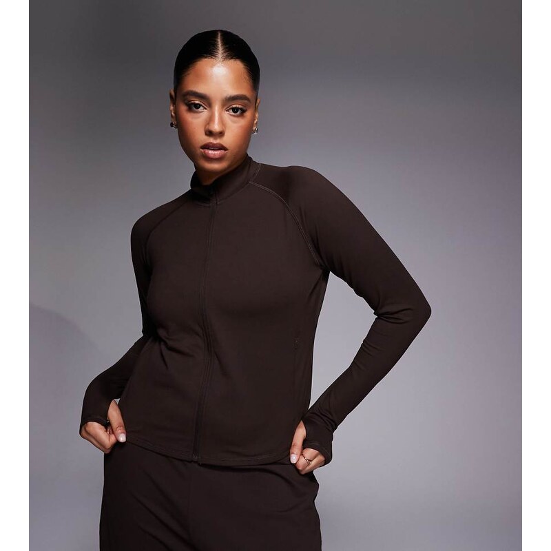 4505 Curve Icon soft touch zip up performance long sleeve top in 115513226