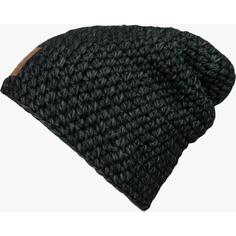 DOKE Merino háčkovaná čepice Future black pro muže 112273609
