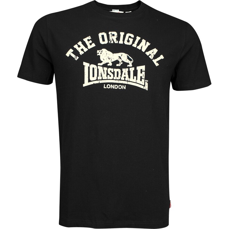 LONSDALE Tričko Original režná / černá