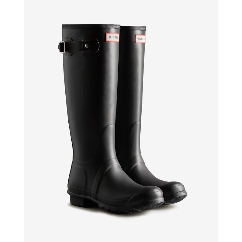 Hunter Original Tall wellington boot in black 115730624