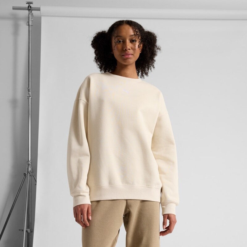 Puma ESS Oversized Crew FL white