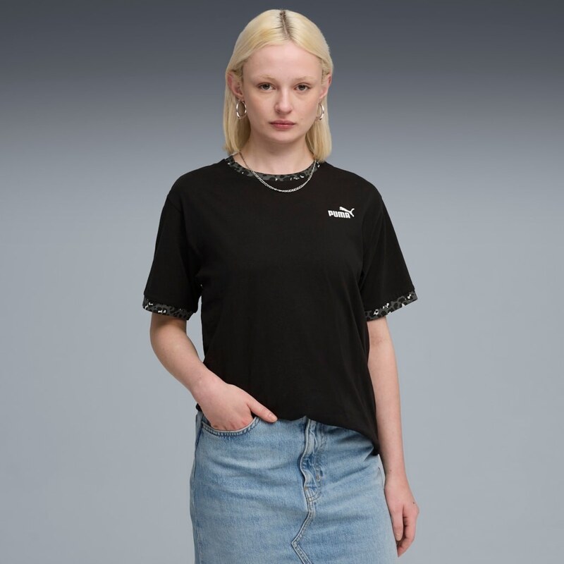 Puma ESS GRAPHIC Animal Relaxed Tee black