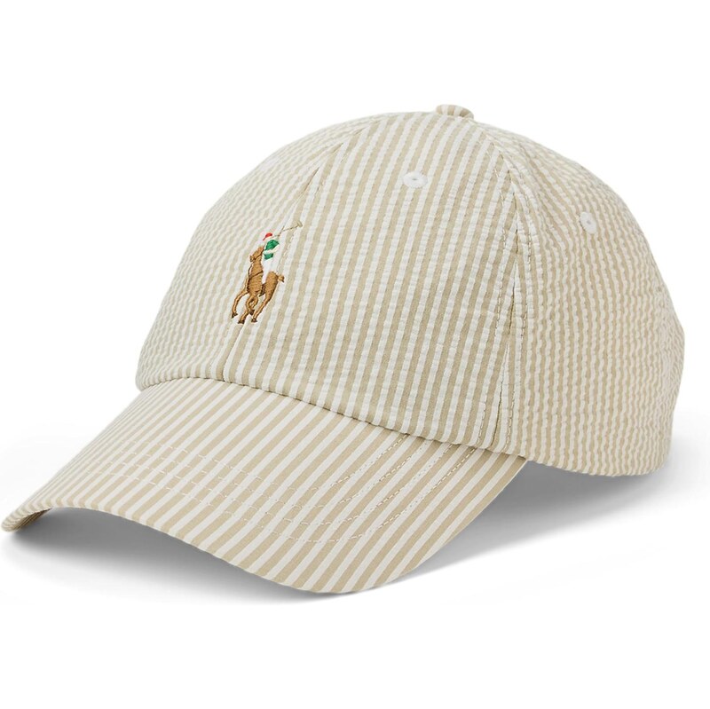 Polo Ralph Lauren Kšiltovka CLS béžová / hnědá / zelená / bílá 111200906